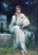 Charles-Amable Lenoir Study for A Meditation oil